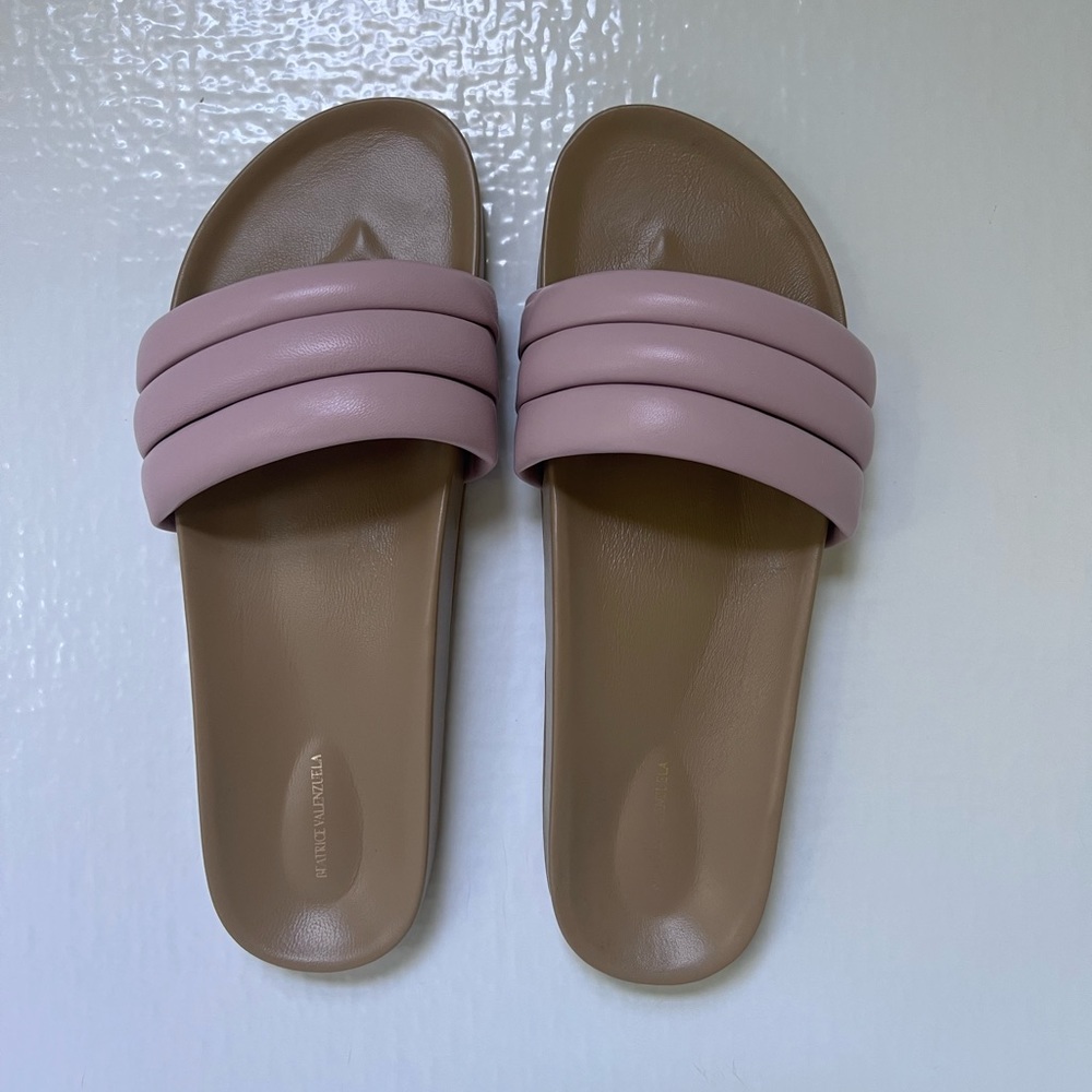 Beatrice Valenzuela Classic Sandalia in Rose Quartz - Size 10